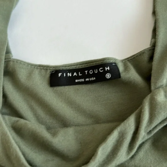 2 Final Touch Crop Tops with Side Knot Sz SM - Picture 9 of 9